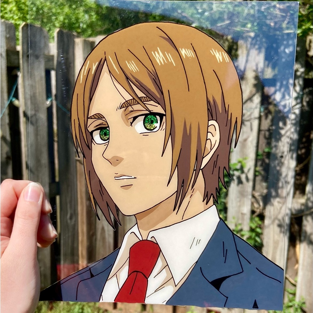 8 x 10” Brunette Anime Plexiglass Painting